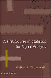 Tapa de A first course in statistics for signal analysis