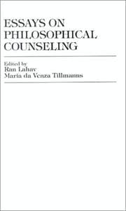 Tapa de Essays on philosophical counseling