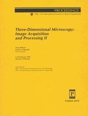 Tapa de Three-dimensional microscopy