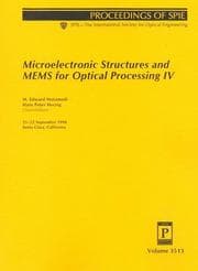 Tapa de Microelectric Structures and MEMS for Optical Processing IV