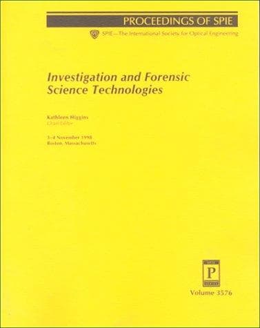 Tapa de Investigation and Forensic Science Technologies