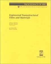 Tapa de Engineered nanostructural films and materials