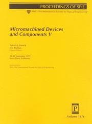 Tapa de Micromachined devices and components V
