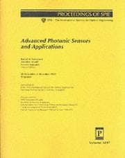 Tapa de Advanced photonic sensors and applications