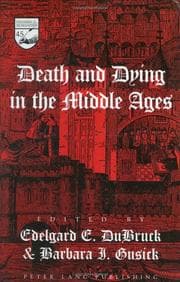 Tapa de Death and dying in the Middle Ages