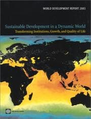 Tapa de World Development Report 2003: Sustainable Development in a Dynamic World