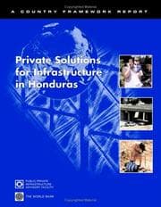 Tapa de Private solutions for infrastructure in Honduras