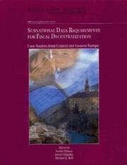 Tapa de Subnational data requirements for fiscal decentralization