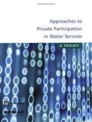 Tapa de Approaches to private participation in water services