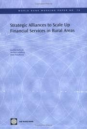 Tapa de Strategic alliances to scale up financial services in rural areas