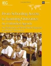 Tapa de From Schooling Access to Learning Outcomes, an Unfinished Agenda