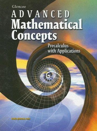 Tapa de Advanced Mathematical Concepts Precalculus With Applications
