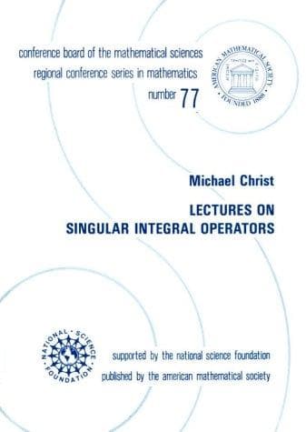 Tapa de Lectures on singular integral operators