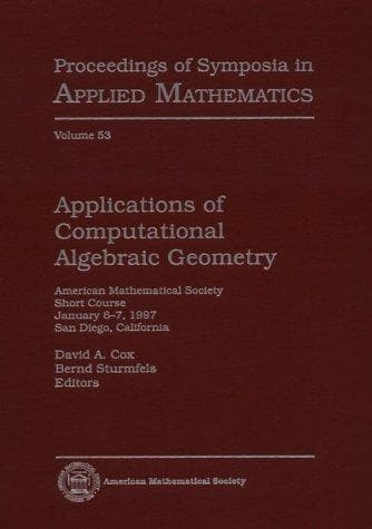 Tapa de Applications of computational algebraic geometry