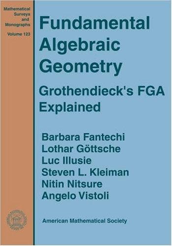Tapa de Fundamental algebraic geometry