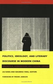 Tapa de Politics, ideology, and literary discourse in modern China