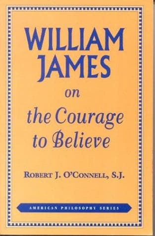Tapa de William James on the courage to believe