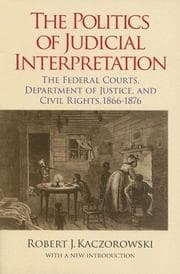 Tapa de The politics of judicial interpretation