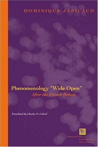 Tapa de Phenomenology "wide open"