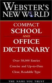 Tapa de Webster's New World compact school and office dictionary