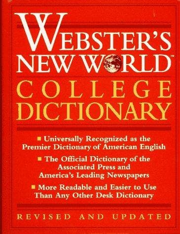 Tapa de Webster's New World College Dictionary/Thumb Indexed