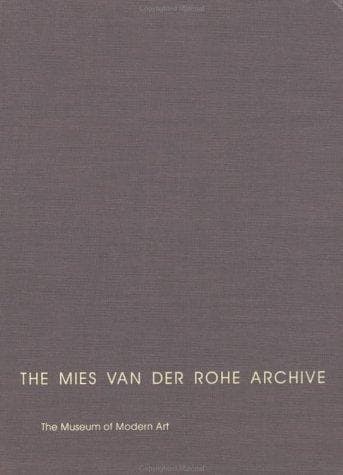 Tapa de The Mies Van Der Rohe Archive