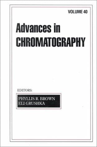 Tapa de Advances in Chromatography