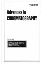 Tapa de Advances in Chromatography