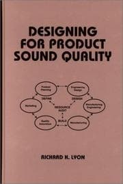 Tapa de Designing for Product Sound Quality (Mechanical Engineering (Marcell Dekker))