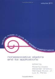 Tapa de Nonassociative algebra and its applications
