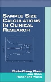 Tapa de Sample size calculations in clinical research