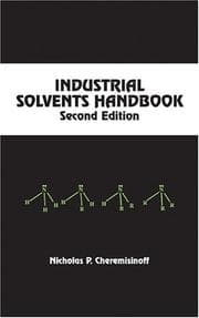 Tapa de Industrial solvents handbook