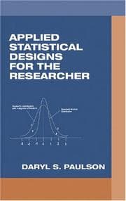 Tapa de Applied statistical designs for the researcher