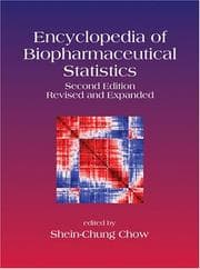 Tapa de Encyclopedia of Biopharmaceutical Statistics, Second Edition (Print)