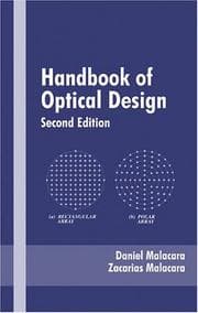 Tapa de Handbook of optical design