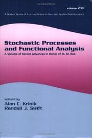 Tapa de Stochastic processes and functional analysis