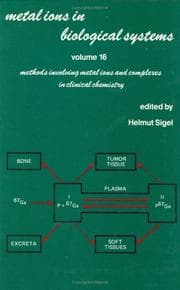 Tapa de Methods involving metal ions and complexes in clinical chemistry