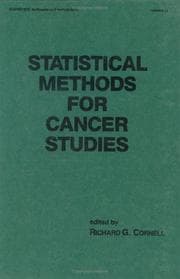 Tapa de Statistical methods for cancer studies