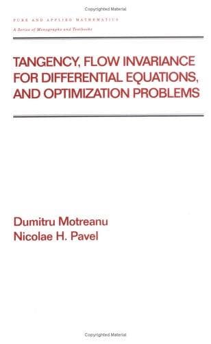 Tapa de Tangency, flow invariance for differential equations, and optimization problems