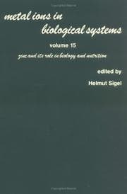 Tapa de Metal Ions in Biological Systems (Zinc & Its Role in Biology & Nutrition)