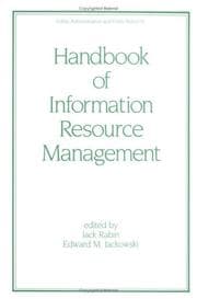 Tapa de Handbook of information resource management