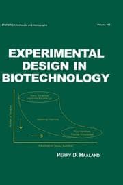 Tapa de Experimental design in biotechnology