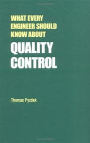 Tapa de What every engineer should know about quality control