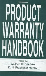 Tapa de Product warranty handbook