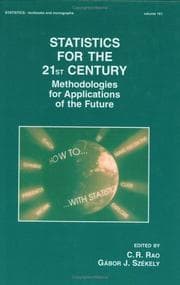 Tapa de Statistics for the 21st Century: Methodologies for Applications of the Future (Statistics: a Series of Textbooks and Monogrphs)