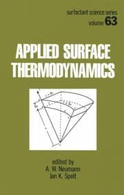 Tapa de Applied surface thermodynamics