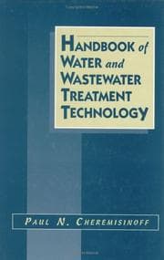 Tapa de Handbook of Water and Wastewater Treatment Technology