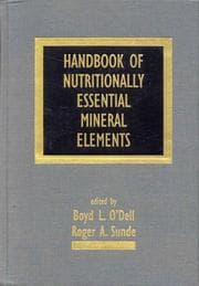 Tapa de Handbook of nutritionally essential mineral elements
