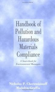 Tapa de Handbook of pollution and hazardous materials compliance