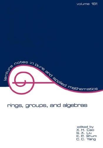 Tapa de Rings, Groups and Algebras